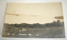 Vintage Photo Postcard Sea View Medomak Maine RPPC 1915 picture