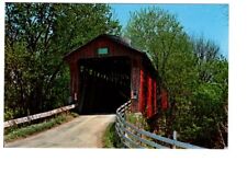 Vintage Putnam County Indiana Dick Huffman  Bridge Unposted Postcard #447 picture