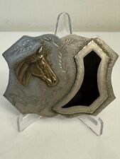 Vintage Belt Buckle Horse Western Hand Crafted picture