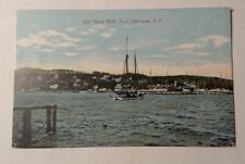 Yacht in Harbor Port Jefferson West Side LI NY Postcard Sailboat Vintage  picture