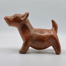 Pre-Columbian Redware Colima Dog Figure West Mexico 7.5 x 3.5 x 5 Red Clay picture