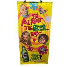 1999 Heineken Beer Austin Powers It's All About the Beer Baby Promotional Banner picture