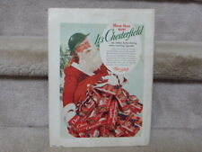 Chesterfield cigarette ad  santa world war 2 pabst cowboy Illinois engineer 1942 picture