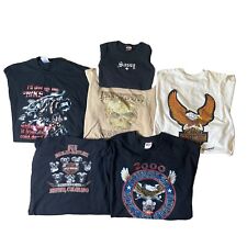 Vintage Lot Of 00s Harley Davidson/Motorcycle T Shirts Sz 2XL (+ Bonus Youth T) picture