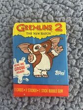 GREMLINS 2 1990 Topps UNOPENED trading card Wax Pack w/gum NEW Vintage picture