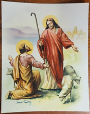 Feed my Lambs, Feed my Sheep -by Josyp Terelya -Christian Religious Print 8 x 10 picture