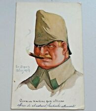 Vtg. French Art Postcard Emile Dupuis German Machine Gun Officer 1914 6796 picture