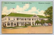 Hotel St. Tammany Mandeville Louisiana LA Lake Pontchartrain Vtg Postcard View picture