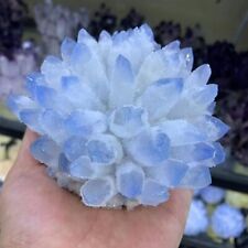 New Find Sky Blue Phantom Quartz Crystal Cluster Mineral Specimen Healing 310g+ picture