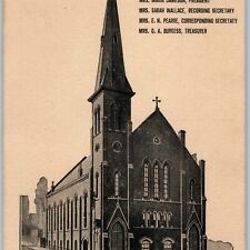 c1900s Cincinnati, OH Richmond St Christian Church CWBM Woman's Board Names A189 picture