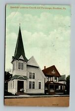 BRADFORD PENNSYLVANIA PA SWEDISH LUTHERAN CHURCH & PARSONAGE POSTCARD D-2 picture