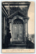 c1940's Entrance Drunkard Church Germantown Pennsylvania PA Vintage Postcard picture