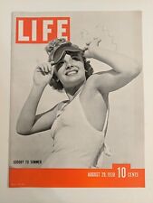 Life magazine August 29, 1938 Goodby to summer. COVER SHEET ONLY. picture