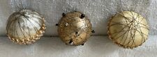 3 Antique W German Blown Glass wire wrapped Christmas ornaments picture