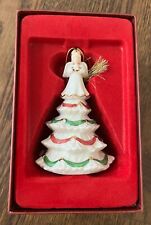 LENOX FIGURINE ORNAMENT 2003 ANNUAL ANGEL ON TREE BELL BOXED picture