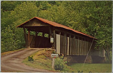 Helmick Bridge Coshocton County OHIO Blissfield Killbuck Creek Photo Postcard picture