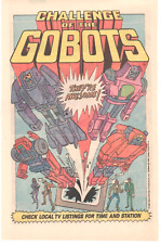 1985 TONKA Cartoon PRINT AD ART - CHALLENGE OF THE GOBOTS - Robots picture