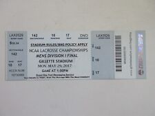 2017 NCAA Mens Lacrosse Final ticket Stub MARYLAND TERPS  picture