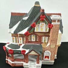 Vintage Christmas Village Coca Cola Town Square Dew Drop Inn Light Tested Works picture