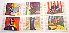 6pc.  1958 CARDO PRESIDENTS TRADING CARDS -  picture