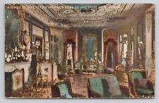 Interior Of Mrs. Potter Palmer's Home Chicago Illinois 1914 Antique Postcard picture