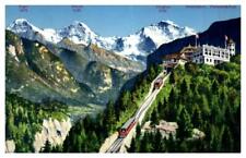 Interlaken Switzerland Mt. Eiger Mountains Unused Postcard picture