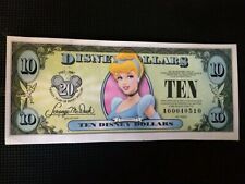 2007 Series T $10.00 20th Anniversary CINDERELLA Disney Dollar NEW #3 picture