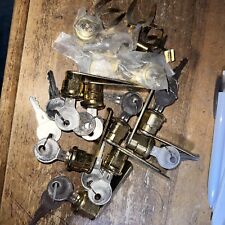 Unbranded Vintage 5/8 Brass Cam Locks With 2  1/2in Cam  - Keyed Alike- 10pcs picture