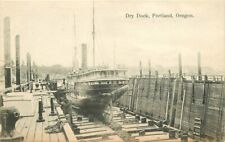 Portland Oregon Dry Dock Averill #6520 C-1910 Postcard 21-5644 picture