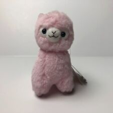 AMUSE Pink Macaron Arpakasso Blue Scallop Tag (12cm) Alpacasso Plush Japan picture