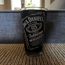 Jack Daniels Old No. 7 Tennessee Whiskey Black Label 16 Oz. Pint Beer Glass picture