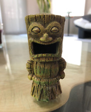 Vtg. Hand Carved Bamboo Hawaiian style Tiki Totem Mini Figurine 3.5