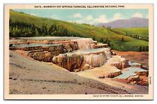 Mammoth Hot Springs Terraces, Yellowstone National Park Postcard picture
