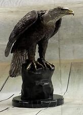 Bronze Sculpture Large Falcon American Eagle By Moignie Statue Figurine Figure picture