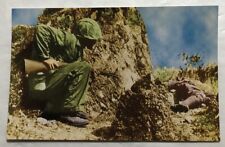 Okinawa Sniper Hunting - A Rifleman Of The 19th Regiment. Postcard picture