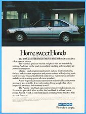 1983 Home Sweet Honda Accord Hatchback Vintage Photo Man Cave Decor Ad picture