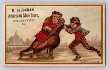 Gluckman Shoe Store Fantasy Woman Inside Ice Skate A B Seeley Allentown PA PV46 picture