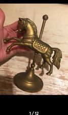 Vintage Brass Carousel Horse picture