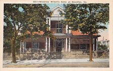 Staunton VA Virginia Woodrow Wilson Home Homestead House Residence Vtg Postcard picture