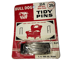 Vintage 24 Solid Brass multi purpose Bulldog Tidy Pins picture