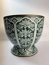 Vintage MAITLAND SMITH Ltd. Porcelain Handmade Green Temple Jar No Lid Thailand picture
