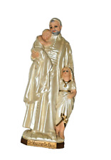 Vintage St. Vincent DePaul Chalkware Statue Figure 12-1/2