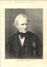 1875 Viscount Stratford De Redcliffe K.g. Engraved Portrait picture