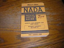 Rare August 1982 Vintage NADA Official Used Car Guide Midwest Edition  picture