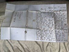 Antique 1853 Letter to Colebrook  Ashtabula County Ohio OH Pre Civil War History picture