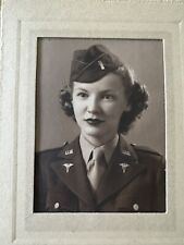 ANTIQUE OLD CABINET PHOTO PICTURE Military  Nurse picture
