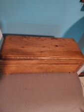 Vintage Hand Crafted Wooden Trinket Jewlery Box picture