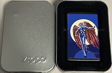 ZIPPO 1994 STANLEY MOUSE BLUE ANGEL BLACK MATTE LIGHTER SEALED IN BOX 412F picture