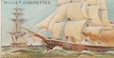 Imperial Tobacco Co celebrated ships Cigarette Trade Card Will's vintage a4-20 picture