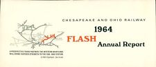 1964 Chesapeake & Ohio Flash Annual Report Brochure Balance Financial Train RR'Y picture